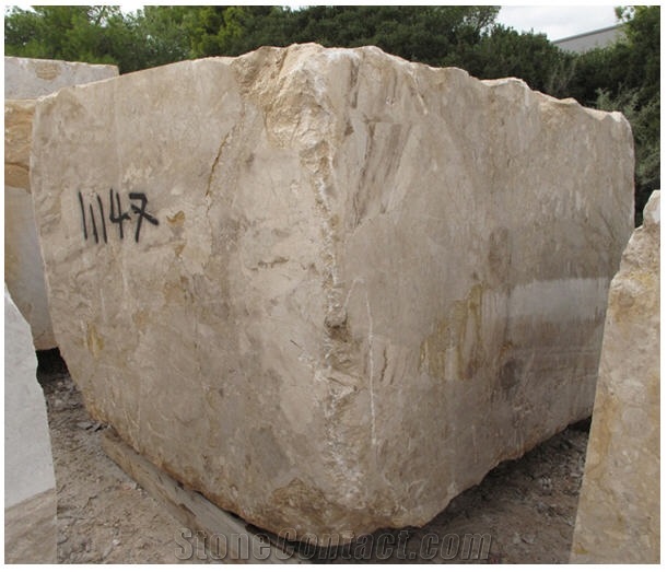 Carnis Breccia Marble Block, Greece Beige Marble