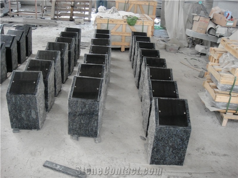 China Black Granite Grave Marker, Shanxi Black Granite Grave Marker
