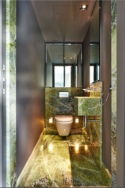 Irish Green Marble Bathroom Design, Connemara Green Marble Bathroom Design