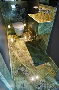 Irish Green Marble Bathroom Design, Connemara Green Marble Bathroom Design