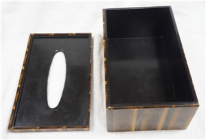 Semiprecious Stone Tissue Boxes