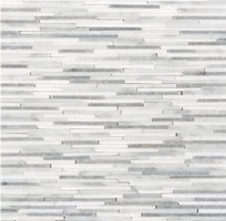 Matchstick Wallpaper White Marble Mosaic, Thassos White Marble