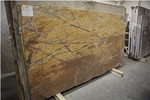 Rain Forest Gold Marble Slabs