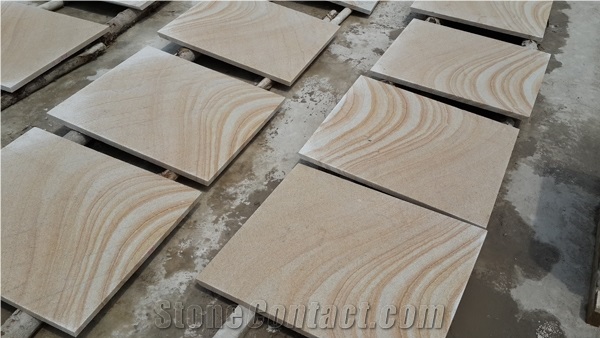 SX Sandstone Slabs & Tiles, China Brown Sandstone