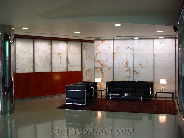White Alabaster Wall Panels Interior Design, Alabastro Blanco Opaco White Alabaster Wall Panels