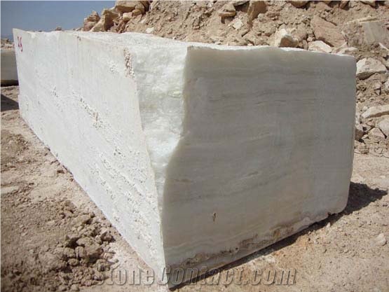 Snow White Onyx Block