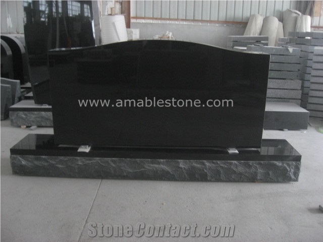 Absolute Black Granite America Tombstone