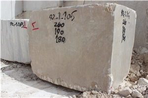 Desert Beige Marble Blocks, Iran Royal Cream Beige Marble Block