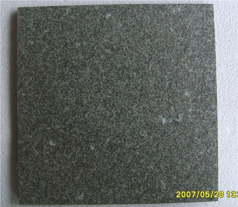 G381 Evergreen Granite Flamed Tiles