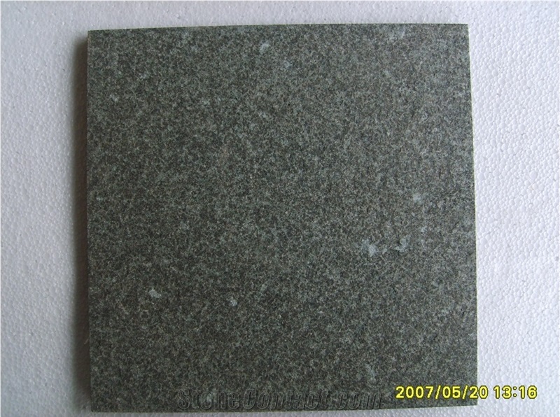 G381 Evergreen Granite Flamed Tiles