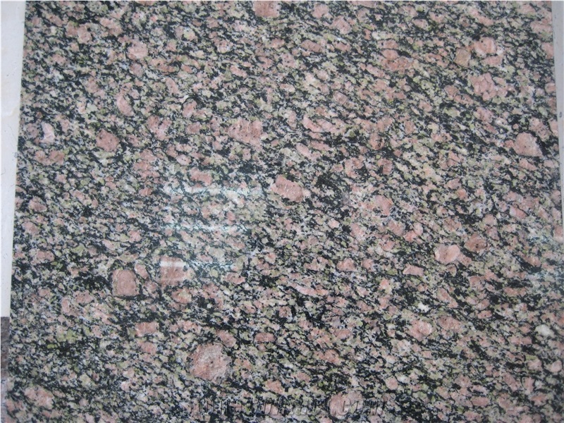 Polished G371 Granite, Green Pecock Granite Floor