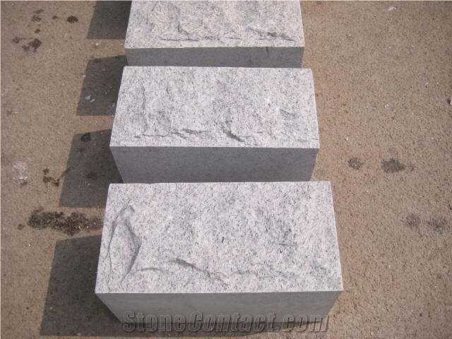 Shandong White Granite Kurbstone, Natural Split Cu, G365 White Granite Kerbstone