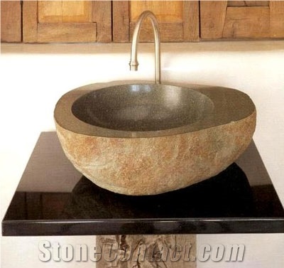Natural Stone Sinks & Basins, China Impala Black Granite Basins