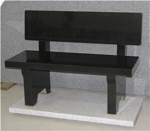 Black Granite Bench