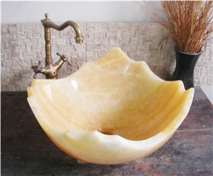 China Honey Onyx Sinks,Wash Basins