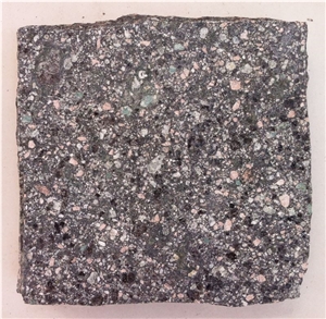 Green Porphyry Paving Stone,Cube Stone