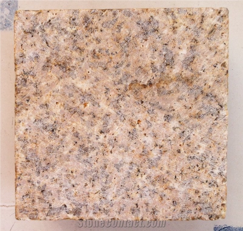 Zhangpu-Rust Yellow Granite Paving Stone,Cube Ston