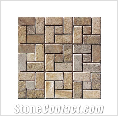 Marble Stone Mosaic, Yellow Marble Mosaic