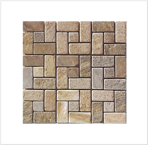 Marble Stone Mosaic, Yellow Marble Mosaic