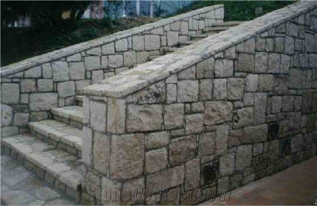 Building Wall Stones, Beige Quartzite Wall