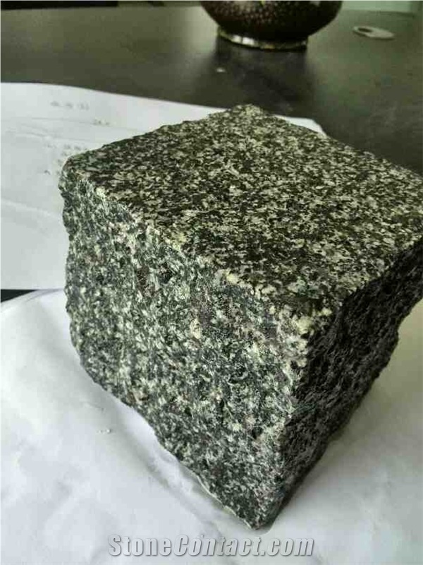 G399 Black Cobble Stone Cube Stone