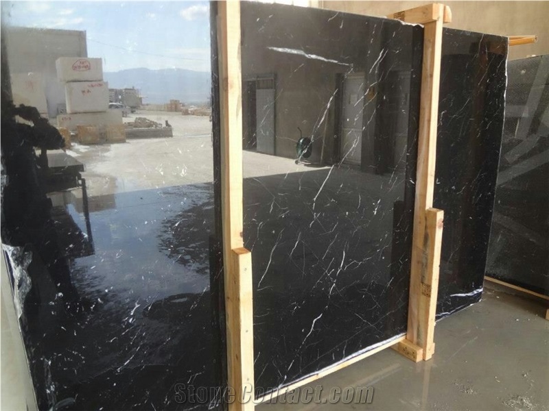 Turkey Black Marble Slabs & Tiles