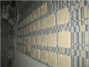 Polished New Royal Botticino Marble Tiles, Cut to Size