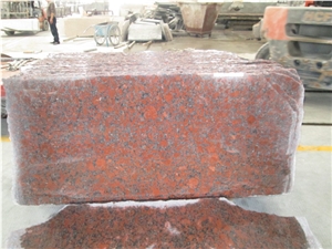 Rosso Santiago Granite Strips, Ukraine Red Granite Slabs & Tiles