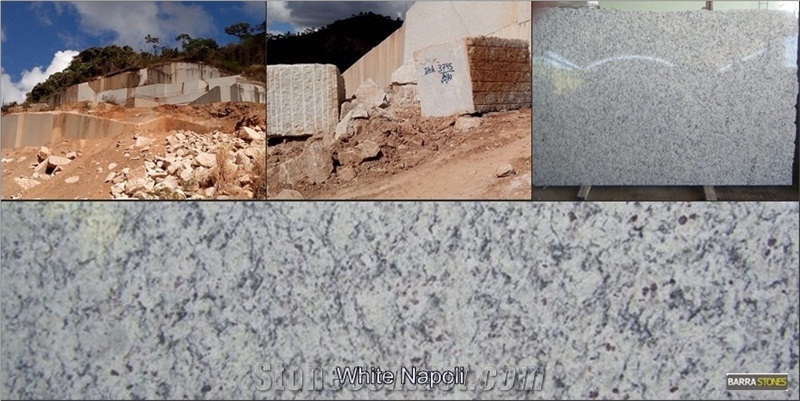 White Napoli Granite Block, Brazil White Granite
