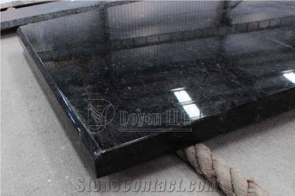 Angola Antique Brown Kitchen Prefab Polished Granite Table Tops