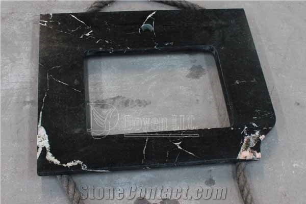 Angola Biotite Custom Bathroom Polished Granite Vanity Tops