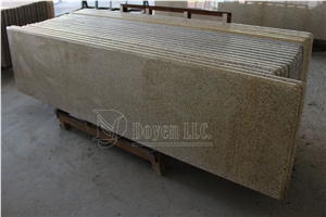 China Gold Peach Kitchen Beige Granite Work Tops