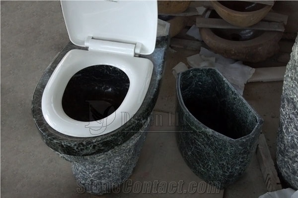 China Green Polished and Natured Toilet Sets