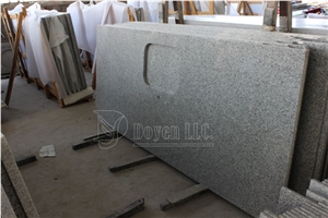 China Pepper White Granite Custom Kitchen Island Countertops