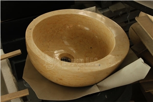 Egypt Perlato Sf Bathroom Polished Marble Bowls & Sinks