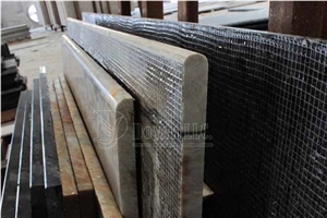 Full Bullnose Edges, Fbn Edges Green Marble Table Tops