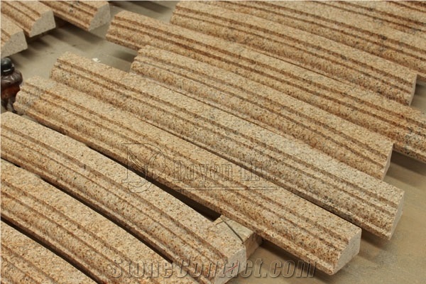 G682 China Yellow Granite Liners & Mouldings, Golden Peach,Rusty ,Desert Gold Yellow Granite Mouldings