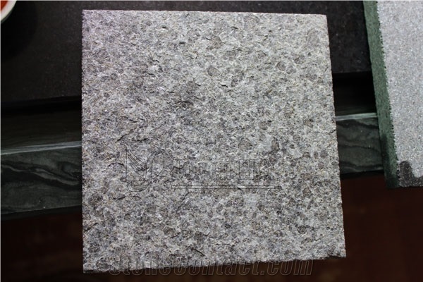 G684 Custom Flooring Flamed Granite Tiles, Magma Black Granite Slabs & Tiles