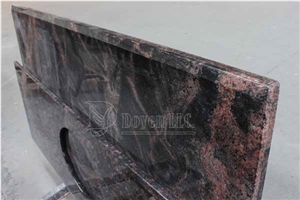 India Aurora Granite Laminated Beveled Edge Countertop