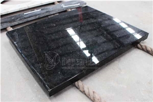 India Black Pearl Prefab Kitchen Polished Granite Square Table Tops