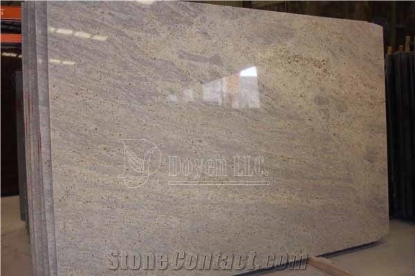 India Kashmir White Polished Granite Slabs
