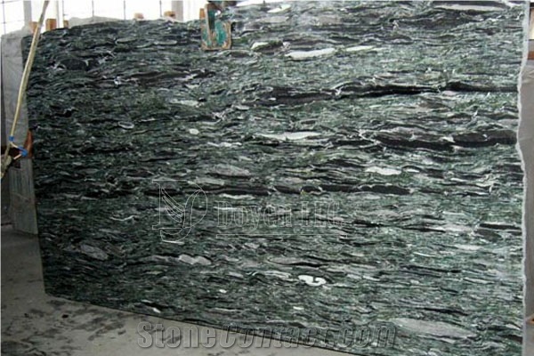 India Ocean Green Polished Granite Slabs