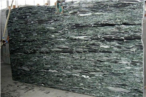 India Ocean Green Polished Granite Slabs