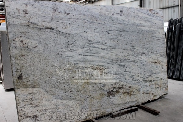 India River White Polished Granite Slabs