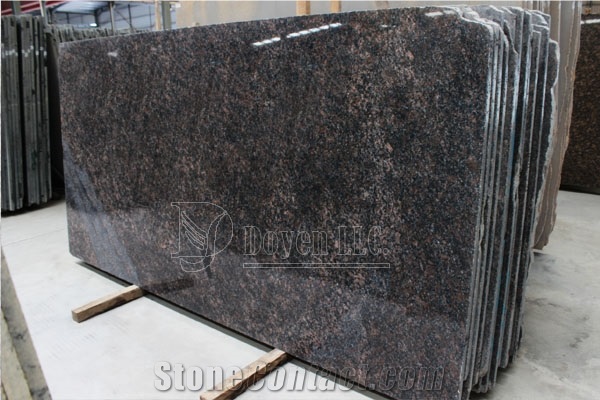 India Saphire Brown Polished Granite Slabs