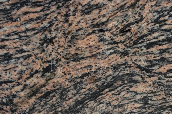 India Tiger Skin Pink Polished Granite Slabs, India Red Granite