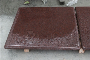 Indian Imperial Red Custom Polished Granite Table Tops