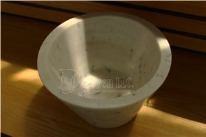 Iran Cream Jade Polished Onxy Bathroom Rectangular Vessel Sinks