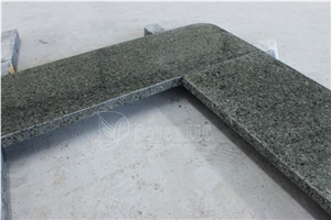 Polished Kitchen Granite Bar Countertops, China Rainforest Green Granite Countertops
