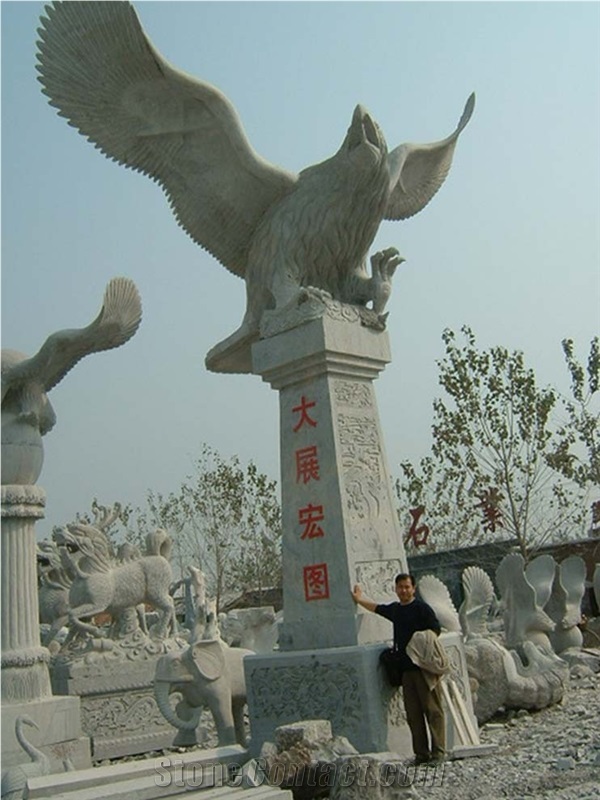 Eagle Sculpture, Eagle Statue, Hawk Sculpture